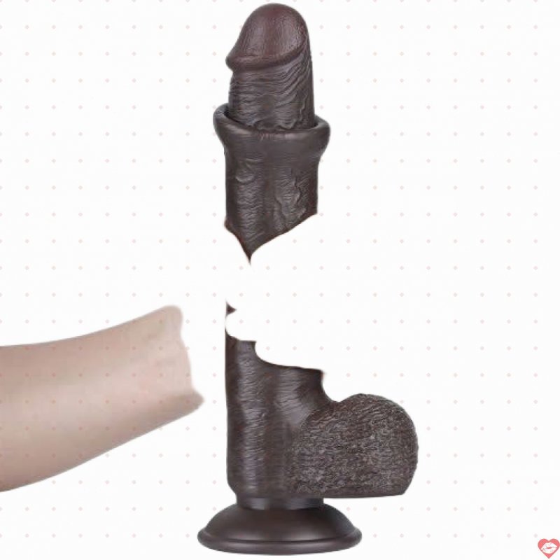 Dương vật giả cao cấp Lovetoy 2 lớp chân thực 9 inch kích thích mạnh mẽ 