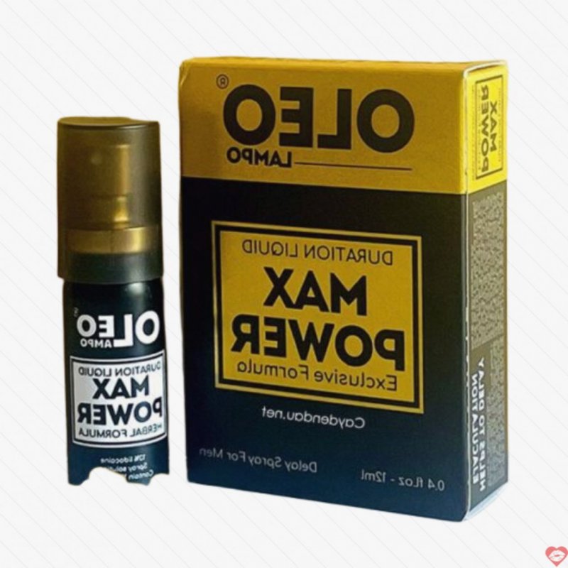 Chai xịt chống xuất tinh sớm Oleo Max Power 12ml kéo dài thời gian quan hệ 