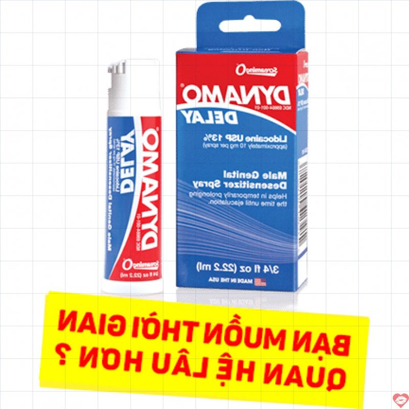 Chai xịt Dynamo chống xuất tinh sớm, kéo dài khoái cảm 