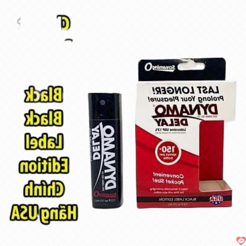 Chai Xịt Dynamo Delay Black Label USA Chính Hãng Kéo Dài Quan Hệ Mạnh Mẽ 