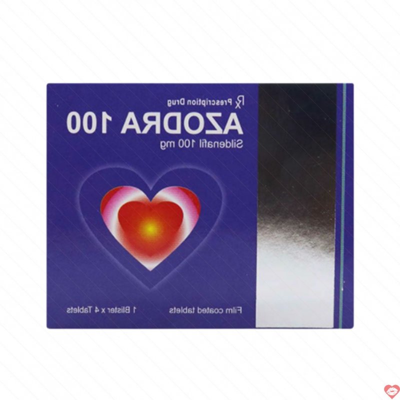 Azodra 100mg Viên Uống Cường Dương Tăng Ham Muốn Hộp 4 Viên 