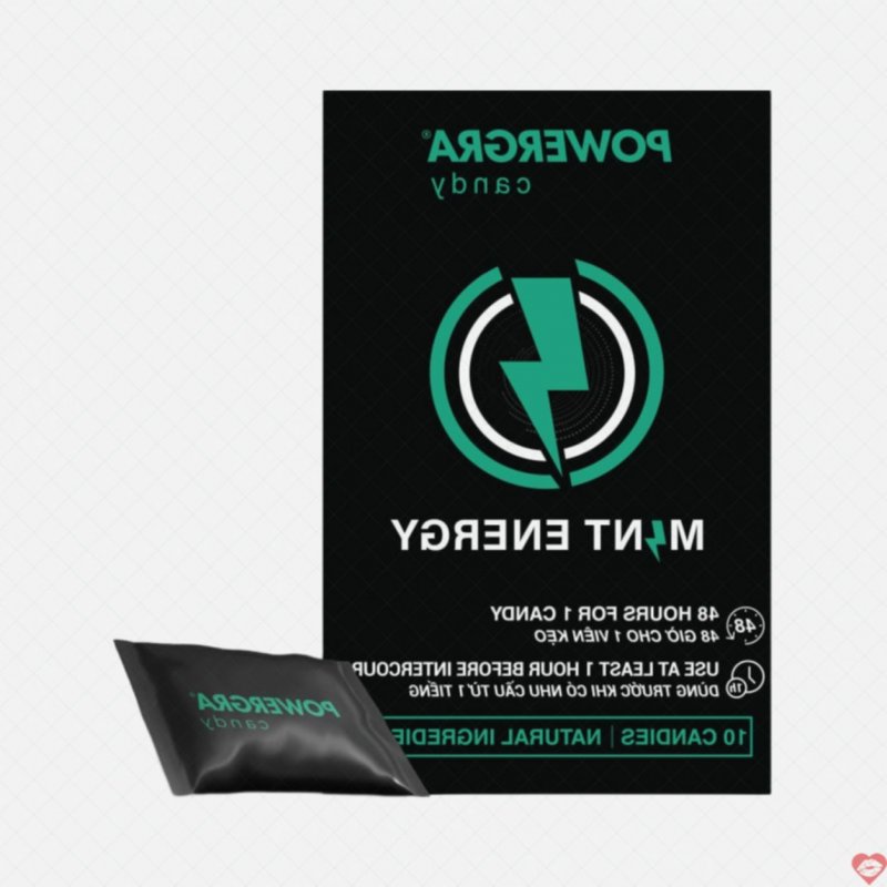 Kẹo bạc hà Powergra Mint Energy giúp tăng cường sinh lý mạnh mẽ Hộp 10 viên 