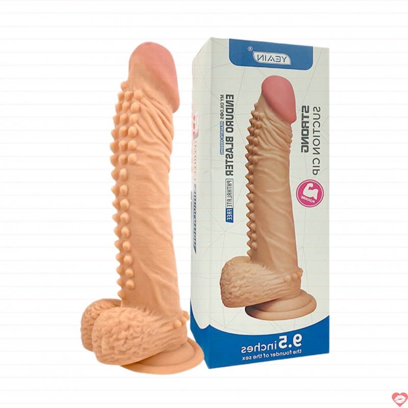 Dương vật giả Yeain 9.5 Inch siêu dính tường, cực thật, bền bỉ 