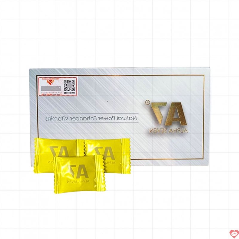 Kẹo nhân sâm Alpha Seven A7 kích thích sinh lý nam, tăng ham muốn 