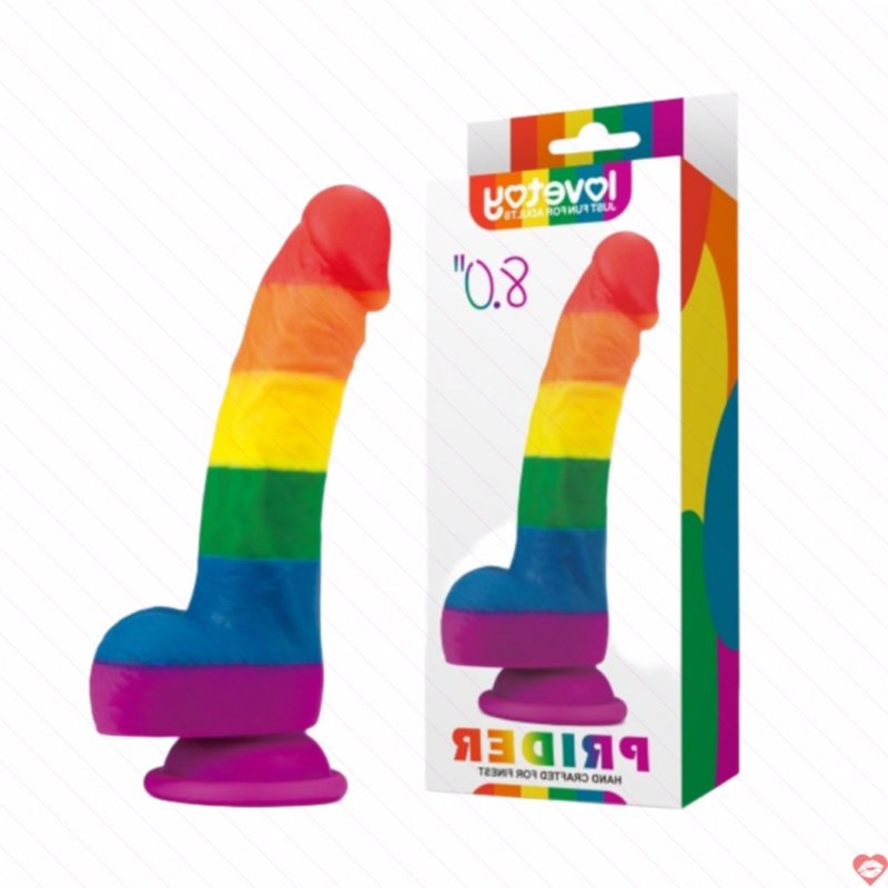 Dương vật giả Lovetoy Prider 8.0 dán tường silicon mềm mại kích thích 