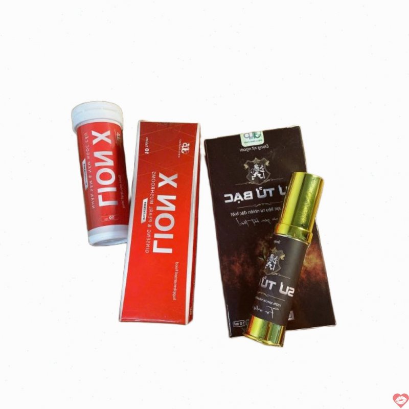 Combo Xịt Kéo Dài & Viên Ngậm Lion X tăng cường sinh lý nam 