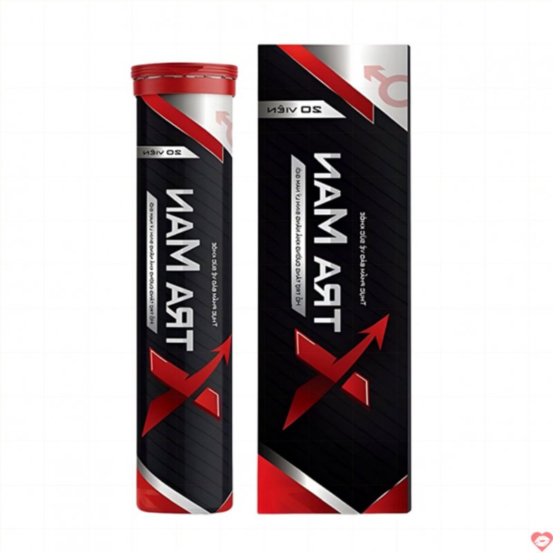 Xtraman viên sủi tăng sinh lý nam mạnh mẽ hộp 20v kích thích ham muốn 