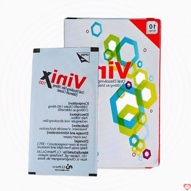 Vinix 100mg Tem ngậm Hàn Quốc Tăng cường sinh lý Nam Nổi bật 