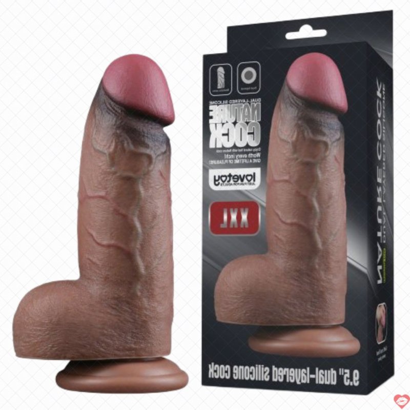Dương vật giả Lovetoy XXL silicone bạch kim 2 lớp to khủng kích thích 
