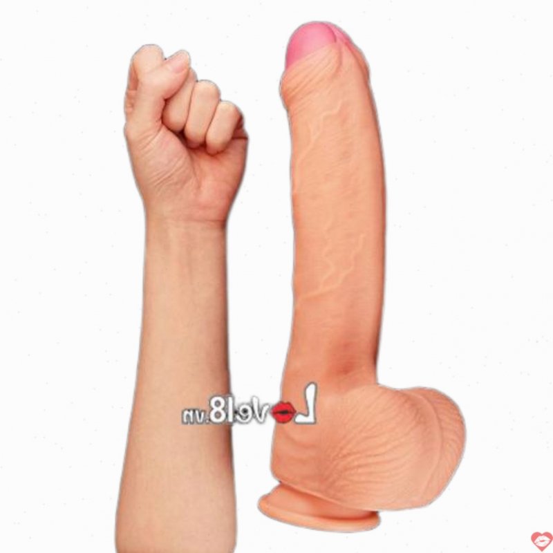 Dương vật gắn tường Lovetoy Nature Cock 11 inch silicone cao cấp 