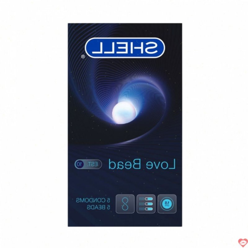 Bao cao su Shell Love Bead gân nổi kích thích kéo dài thời gian bi 1.5cm hộp 5 cái 