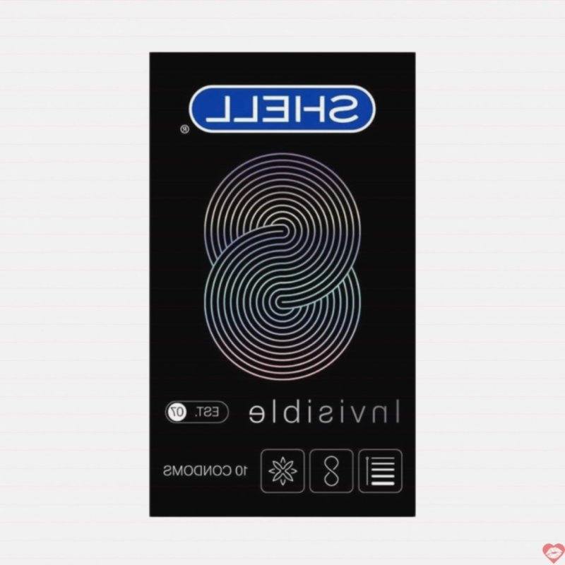 Bao cao su Shell Invisible siêu mỏng kéo dài thời gian an toàn 10 cái 
