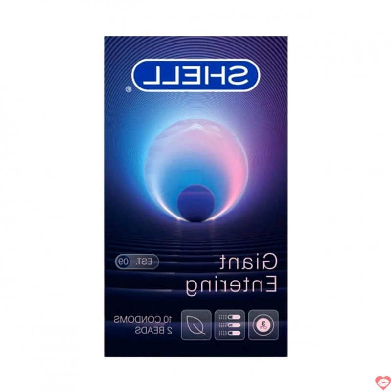 Bao cao su Shell Giant Entering gân bi siêu kích thích hộp 10 cái tiện lợi 