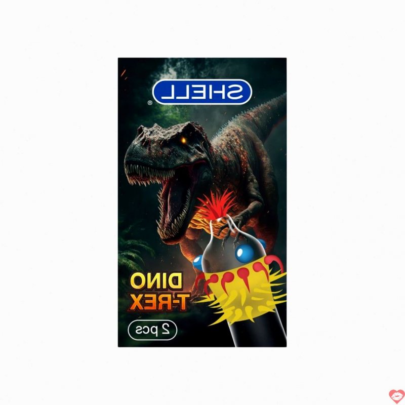 Shell Dino T-rex bao cao su gai bi nổi hộp đôi kích thích mạnh 