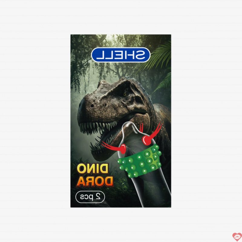 Bao cao su gai Shell Dino Dora 3 vòng bi siêu kích thích lên đỉnh 