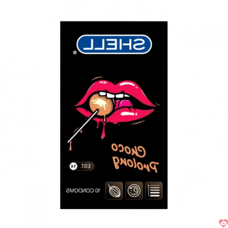 Bao cao su Shell Choco Prolong siêu mỏng kéo dài hương vị ngọt 
