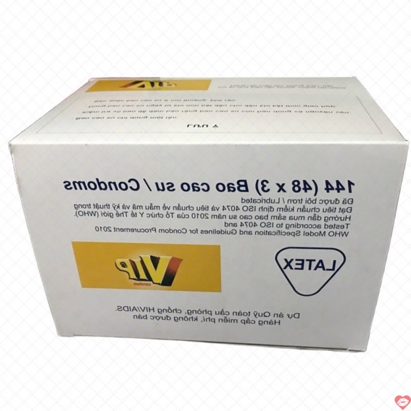 Bao cao su Vip an toàn - combo 144 cái giá tốt mua ngay 