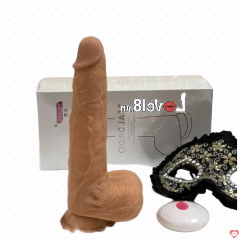 Dương vật giả gắn tường Real Dildo silicone rung thụt sưởi ấm remote 