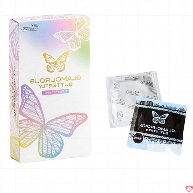 Bao cao su Jex Glamorous Butterfly Melty mỏng trơn tăng khoái cảm 10s 