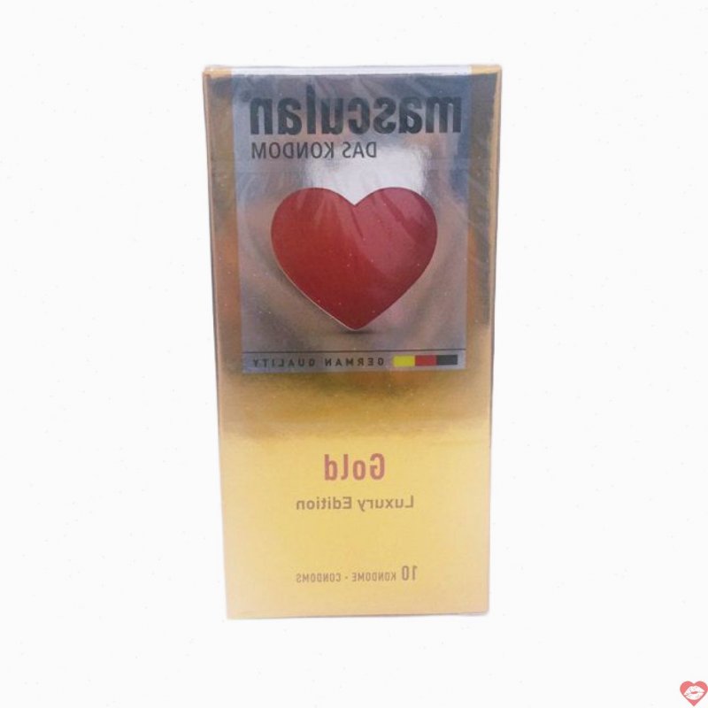 Bao cao su hương vani Masculan Gold Đức siêu mỏng kích thích 