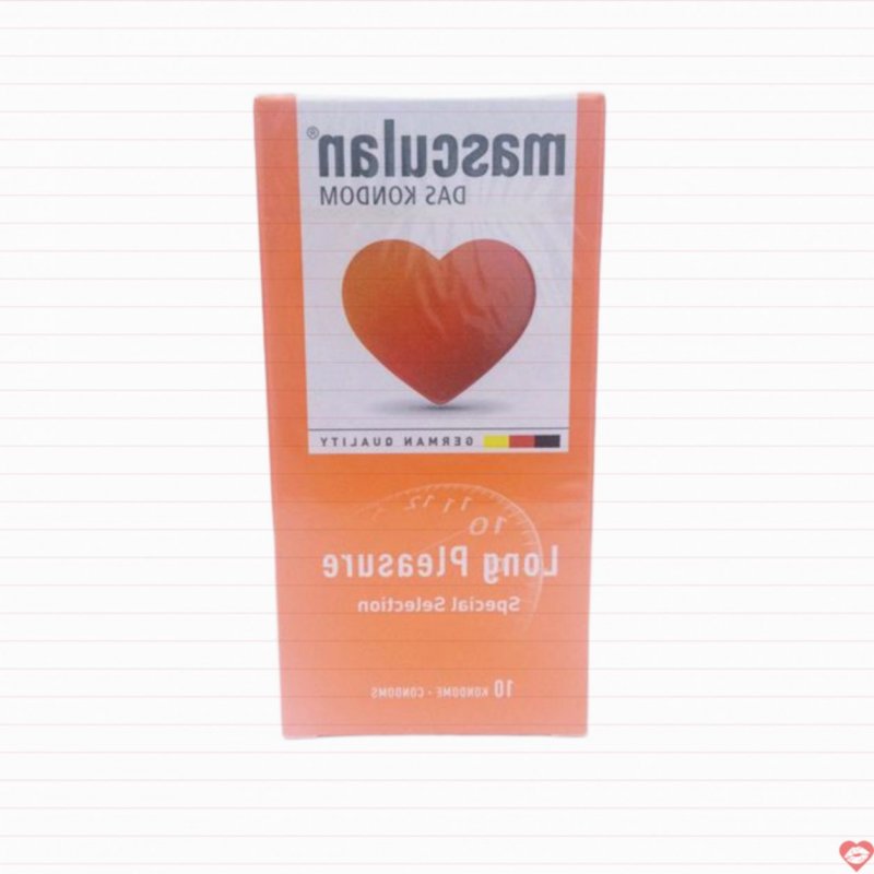 Bao cao su kéo dài Masculan Long Pleasure Đức siêu mỏng hương dâu 