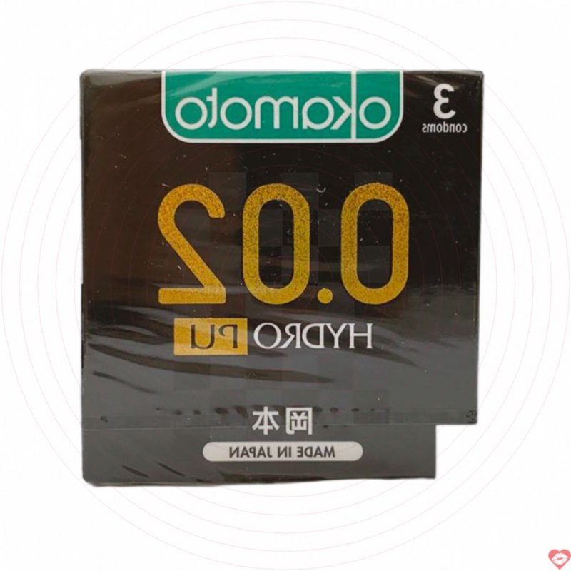 Bao cao su Okamoto 0.02 Hydro PU siêu mỏng cao cấp Nhật Bản 