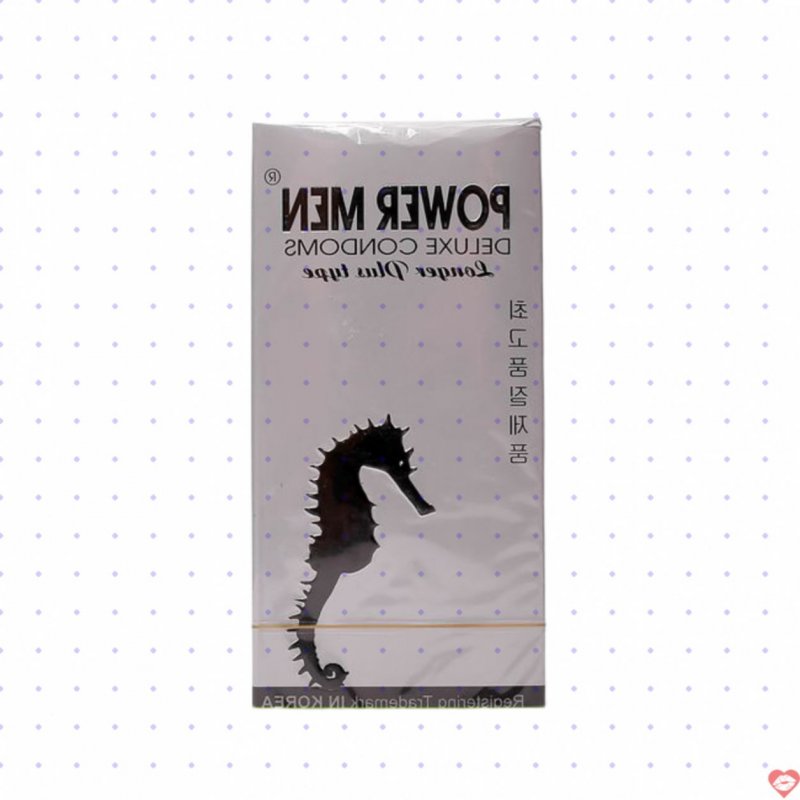 Bao cao su Cá Ngựa Power Men Longer Plus kéo dài thời gian chống xuất tinh sớm tăng khoái cảm 