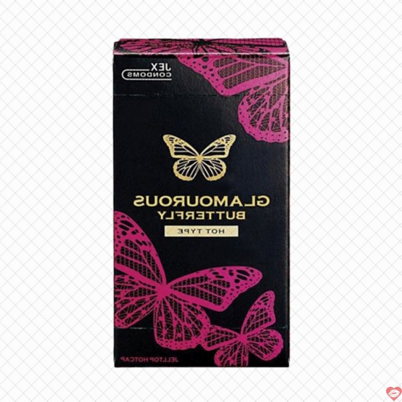 Bao cao su Jex 12 cái Glamourous Butterfly tăng khoái cảm Nhật Bản 