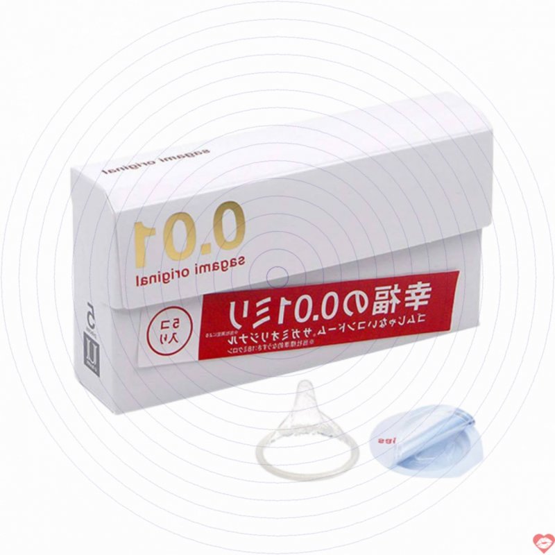 Bao cao su Sagami 0.01 siêu mỏng an toàn Gel bôi trơn kích thước chuẩn 