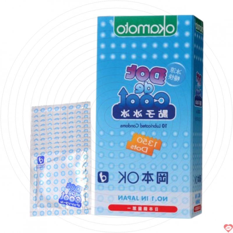 Okamoto Dot De Cool bao cao su mát lạnh, kéo dài cực đã 