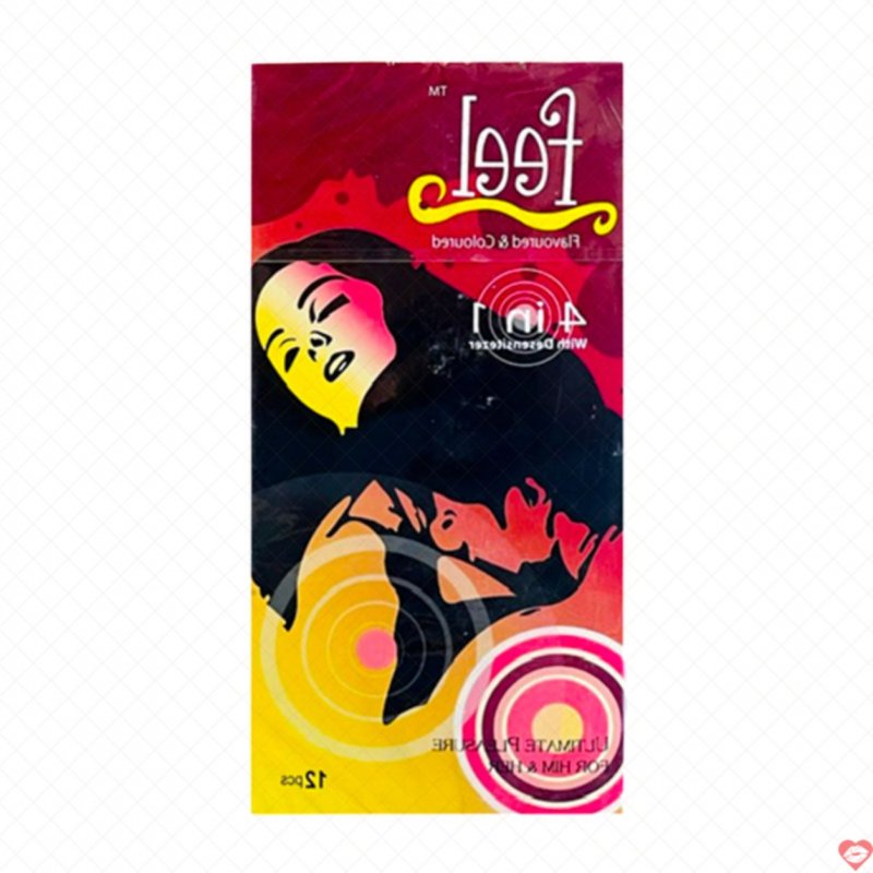Bao cao su Feel 4 in 1 gân gai mỏng kéo dài cảm xúc sướng 