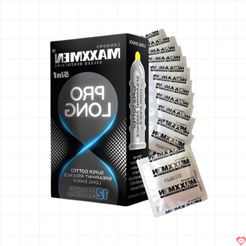 Bao cao su Maxxmen 5in1 Prolong gân gai kéo dài cực khoái 12c 