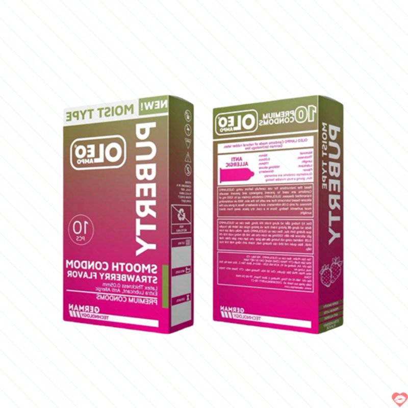 Bao cao su Oleo Lampo Puberty hương dâu thơm ngọt tăng khoái cảm 