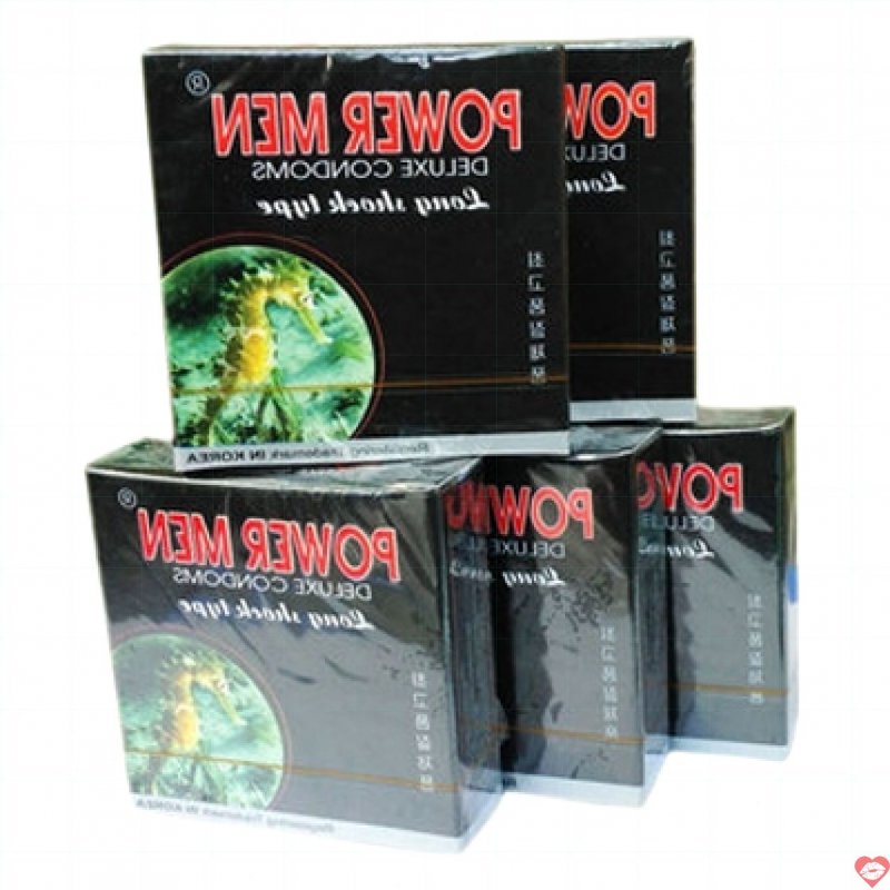Bao cao su Powermen cá ngựa hộp 3 siêu bền tăng khoái cảm 