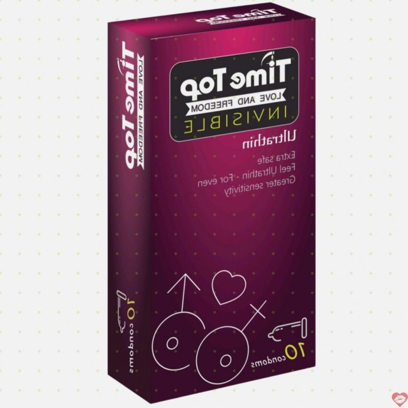 Bao cao su siêu mỏng Time Top Invisible 0.05 hộp 10 chiếc 