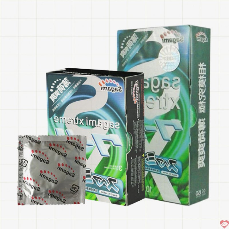 Bao Cao Su Sagami Xtreme Spearmint Mỏng Mát Hương Bạc Hà 