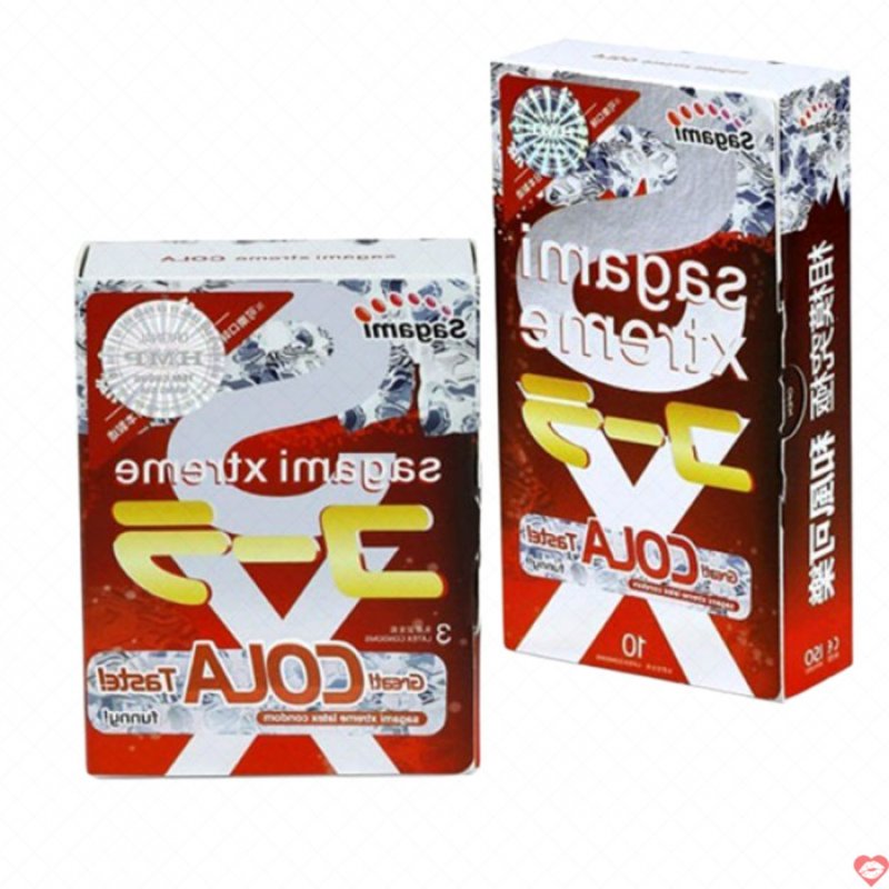 Bao Cao Su Sagami Xtreme Mỏng Mịn Hương Coca Cola Kích Thích 