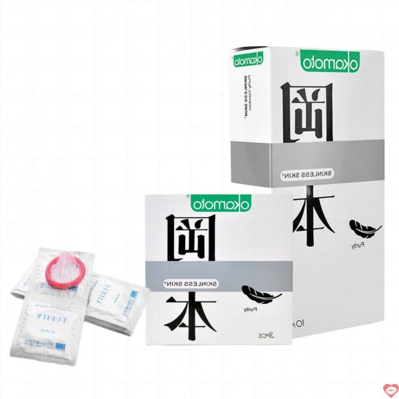 Bao Cao Su Okamoto Skinless Skin Purity Không Mùi Tinh Khiết