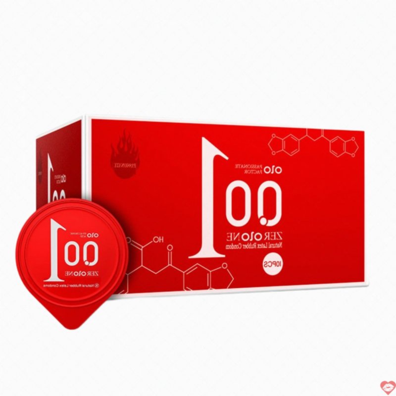 Bao Cao Su 0.01 Olo Đỏ Siêu Mỏng Siêu Truyền Nhiệt Hộp 10 Chiếc