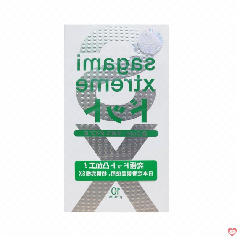 Bao cao su Sagami Xtreme siêu mỏng 0.03mm hộp 10 chiếc hưng phấn 