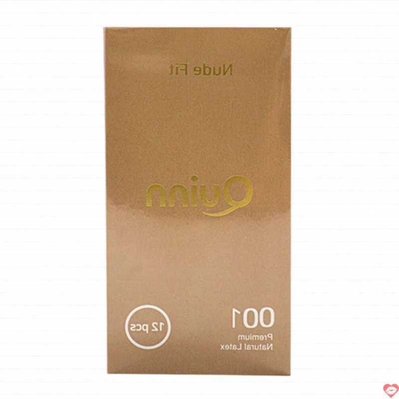 Bao cao su Quinn Nude Fit siêu mỏng chống tuột hộp 12 cái 