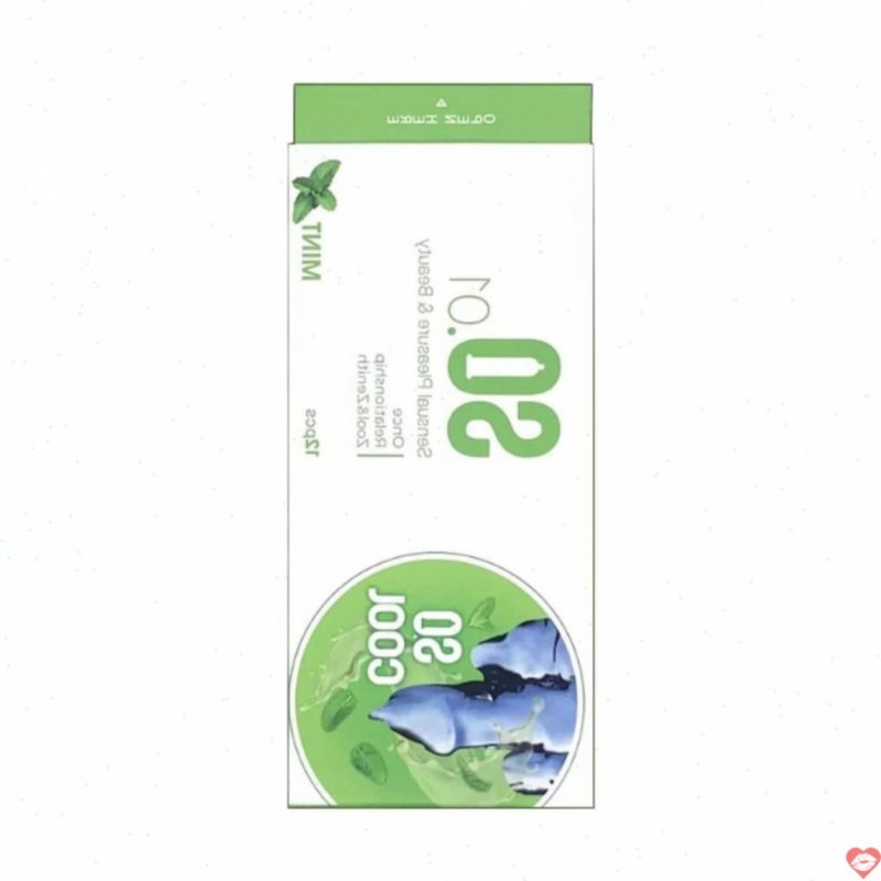 Bao cao su SO Cool mỏng nhẹ hương bạc hà hộp 12 cái an toàn 
