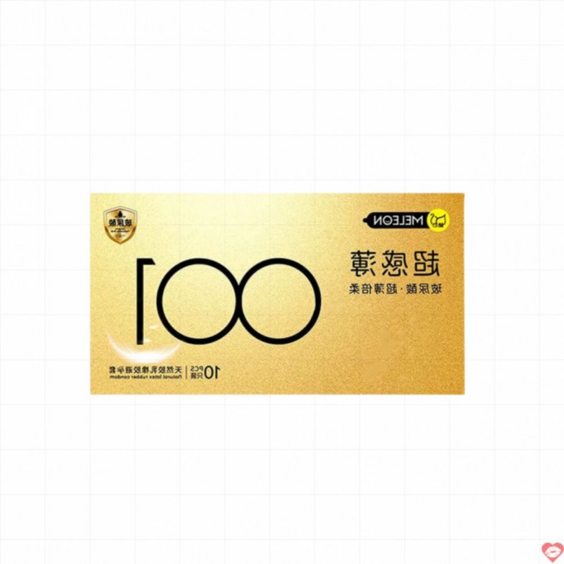 Bao cao su Meleon 001 Gold siêu mỏng mềm mại hộp 10 cái giá tốt 