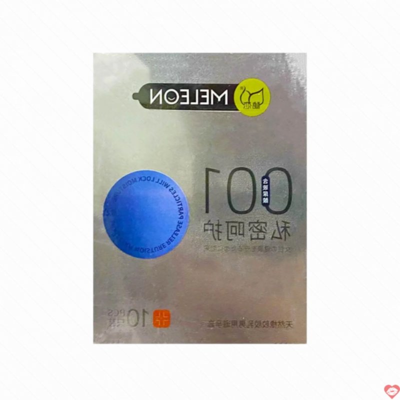 Bao cao su Meleon 001 Silver siêu mỏng hộp 10 bao an toàn uy tín 