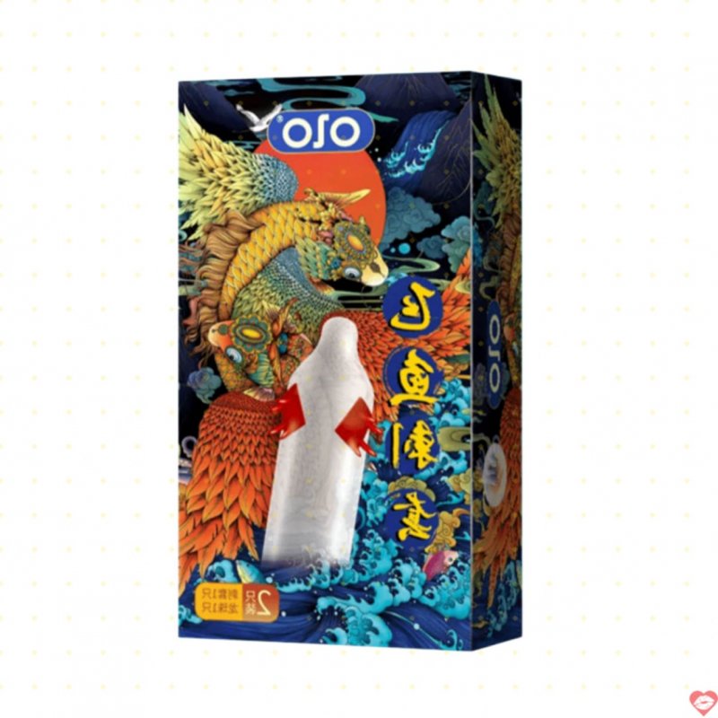 Bao cao su OLO Cá Thần gai nhám tặng bi silicon tăng khoái cảm 