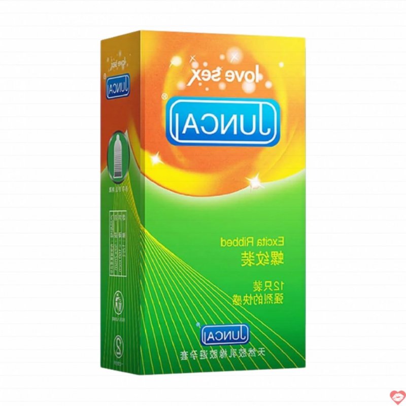 Bao cao su Juncai Excita Gân sọc tăng khoái cảm Hộp 12 cái tiện lợi 