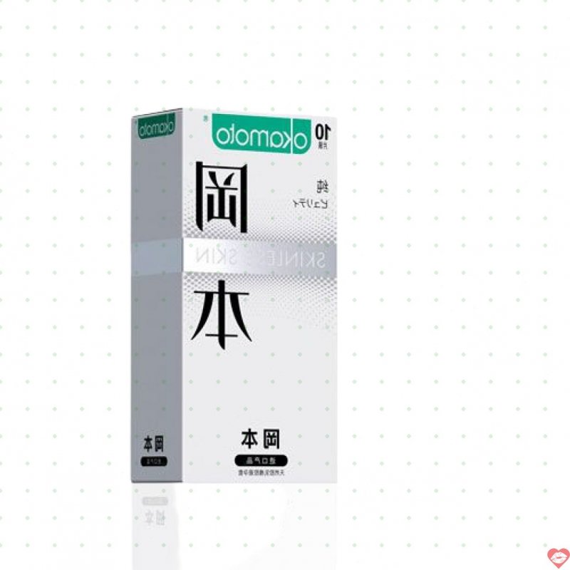 Okamoto Skinless Skin Purity Hộp 10 cái siêu mỏng Nhật Bản an toàn 