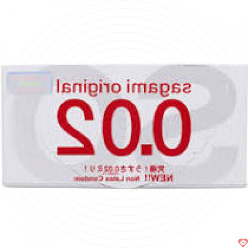 Bao cao su Sagami Original 0.02 siêu mỏng hộp 2 cái chính hãng Nhật 