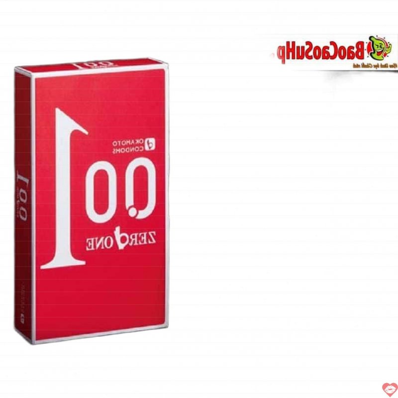 Bao cao su siêu mỏng Okamoto Zero 001mm tăng cảm giác thật gần 