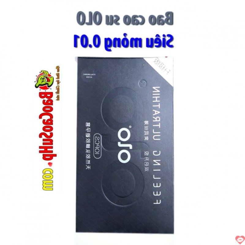 bao cao su cao cấp mỏng 0.01 Olo siêu mềm chống xuất tinh sớm giới hạn mới 